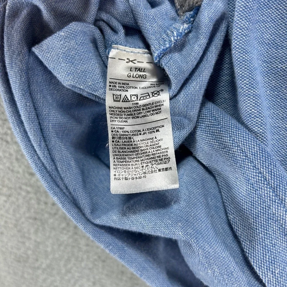 Banana Republic Pique Polo Mens M Tall Blue Organic Cotton Classic Preppy